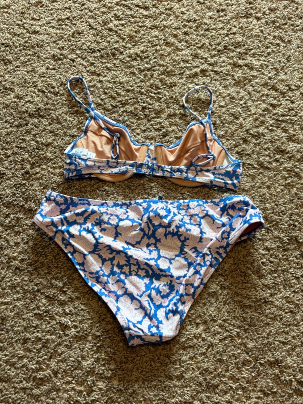 J. Crew paisley patterned bikini swimsuit - Picture 3 of 6